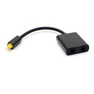 Maxhood Toslink Digital Optical Audio Splitter 1 in 2 Out Audio Adapter Cable N3