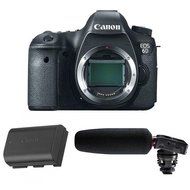 Canon EOS-6D Digital SLR Camera Body, 20.2 Megapixel, - Bundle With Canon LP-E6 N Lithium-Ion Battery Pack, Tascam...