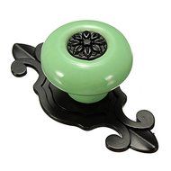 Idealdecor 2pcs Vintage Matted Black Base Ceramic Door Knobs Drawer Pull Handle Cabinet Cupboard Wardrobe Hardware... N5