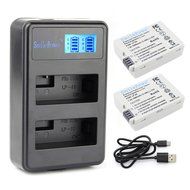 SmilePowo 2-PACK LP-E8 Battery for Canon Rebel T3i, T2i, T4i, T5i, EOS 600D, 550D, 650D, 700D, Kiss X5, X4, Kiss... N2