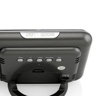 GEARONIC TM Projection Digital Weather Black LED Alarm Clock Snooze Color Display w/ LED Backlight