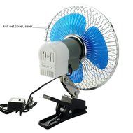 Happykueen 6 Inch 12V Portable Vehicle Auto Car Fan Oscillating Car Truck Cooling Fan For Pets Dogs With Clip... N4