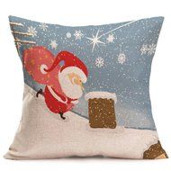 Pillow Cover,Haoricu Vintage Christmas Cartoon Smowman Penguin Sofa Bed Home Decoration Festival Pillow Case Cushion... N22