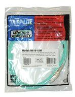 Tripp Lite 10Gb Duplex Multimode 50/125 OM3 LSZH Fiber Patch Cable (LC/SC) - Aqua, 5M (16-ft.)(N816-05M) N4