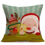 Pillow Cover,Haoricu Vintage Christmas Cartoon Smowman Penguin Sofa Bed Home Decoration Festival Pillow Case Cushion... N23
