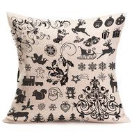 Pillow Cover,Haoricu Vintage Christmas Cartoon Smowman Penguin Sofa Bed Home Decoration Festival Pillow Case Cushion... N25