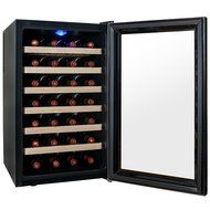 AKDY&reg; 28 Bottle Single Zone Thermoelectric Freestanding Wine Cooler Cellar Chiller Refrigerator Fridge Quiet Operation N8