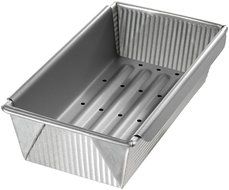 USA Pan Bakeware Aluminized Steel Meat Loaf Pan with Insert N2