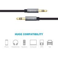 Besign 2-Pack 3.5mm Female to 2 Male Headphone Mic Audio Y Splitter Cable with Separate Headphone / Microphone... N28