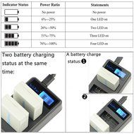 SmilePowo 2-PACK LP-E8 Battery for Canon Rebel T3i, T2i, T4i, T5i, EOS 600D, 550D, 650D, 700D, Kiss X5, X4, Kiss... N4