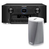 Marantz AV7703 11.2 Channel Full 4K Ultra HD A/V Pre-Amplifier with Bluetooth and Wi-Fi with Denon HEOS 1 Wireless... N2