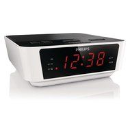 Philips AJ3116W White Digital Tuning Dual Alarm Clock FM Radio with Sleep Timer