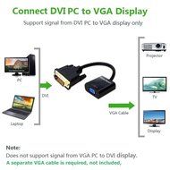 CableDeconn Active DVI-D Link 24+1 male to VGA FeMale M/F Video Cable Adapter Converter N8