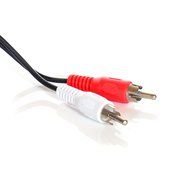 InstallerParts 3Ft 3.5mm Stereo Plug to 2xRCA-M Cable Plug -- Standard Plug Size &ndash; Compatible with IPods, IPhones...