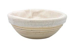 Boseen Round Banneton Bread Dough Proofing Rising Rattan Basket &amp; Liner( 8.6 inches)
