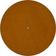 Genuine Leather Turntable Platter Mat - Gold Suede
