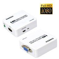 COWEEN VGA to HDMI Adapter Full HD VGA to HDMI Converter With Audio Video Adapter 1080P VGA2HDMI for PC Laptop... N12
