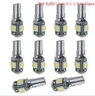 10x T10 White Led Free Canbus Error 5 SMD Car Side Wedge light Bulb 168 194 W5W N4