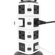 USB Power Strip, Bukm 14-Outlet Surge Protector, 4-Port USB Travel Charger Charging Station with 6.5 Feet Cord... N4