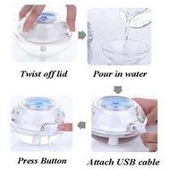 Crystal Mini USB Humidifier LED Light Ultrasonic Diffuser Aromatherapy Air Purifier (Pink) N5