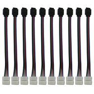 DODOLIGHTNESS 10Pcs Connector Adapter Cable LED PCB Strip 3528 to 3528 Single Color 8mm Free Welding N3