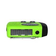Sminiker Solar Self Powered Portable Hand Crank Emergency Radios, AM/FM/NOAA Weather, Emergency Flashlight (Red) N26