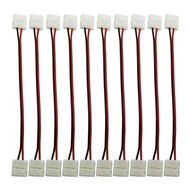 DODOLIGHTNESS 10Pcs Connector Adapter Cable LED PCB Strip 3528 to 3528 Single Color 8mm Free Welding N4