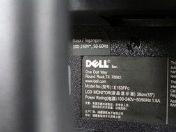 Dell E153FPC 15inch LCD Flat Panel Black Computer Monitor with Stand D5432 N4