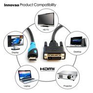 HDMI to DVI Cable, INNOVAA High-Speed HDMI to DVI Adapter Cable - 10 Feet N7