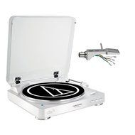 Audio Technica Turntable and Universal Headshell Bundle ATLP60BTWH