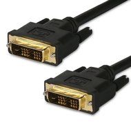 Fosmon High Resolution Gold Plated DVI to DVI Single Link Digital Video Monitor Cable - Black (10 FT / 3.0 M) N6