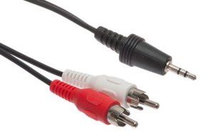 3.5mm Stereo Audio Male to Dual RCA Male - 6 FT - 3.5mm Audio Cable to Rca