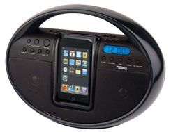 NAXA Electronics NI-3104 Portable AM/FM Stereo Radio with Dock for iPod