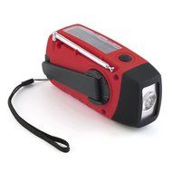 Solar LED Flashlight, OUTAD Portable Hand Crank Self Powered Emergency Radio with 2000mAh Smart Phone Charger,... N2