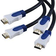 A-Best 4K*2K 28AWG HDMI Cable Supports Ethernet, 2.0v 1.4v 1.3v 3D and Audio Return 3 Feet/1 Meter( 2-Pack), Blue...