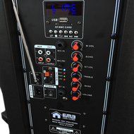 EMB PKL6000 2000W 2x12&quot; PA Rechargeable Trolley Speaker System