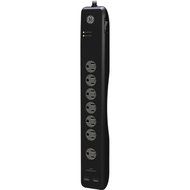 GE 13476 Surge Protector, 10 Outlets, 3000J, 2 USB Ports (2.1A), 6' Cord N3