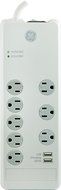 GE 13476 Surge Protector, 10 Outlets, 3000J, 2 USB Ports (2.1A), 6' Cord N4