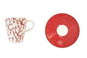 Villeroy &amp; Boch Caffe Club Floral Tea Cup &amp; Plate Set