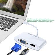 Mini DP to HDMI VGA Adapter,CableDeconn Multi-Function Mini DisplayPort (Compatible Thunderbolt) to HDMI VGA Converter... N2