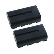 SHOOT 2 pcs 7.2V 2200mah Replacement Batteries for Sony NP-F550 F570 with Battery Charger