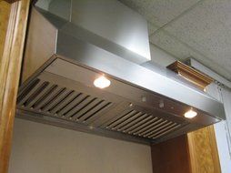 Imperial Wall Canopy Range Hood with Baffle Filters, 48 inch W, 635 CFM