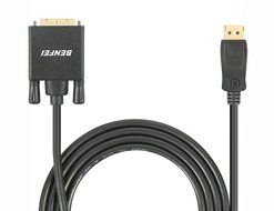 DisplayPort to DVI Adapter, Dp Display Port to DVI Converter Male to Male Gold-Plated Cord 6 Feet Black Cable...