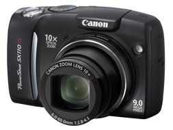 Canon Powershot SX110IS 9MP Digital Camera with 10x Optical Image Stabilized Zoom (Silver) N6