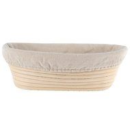 Gsha Oval Banneton Brotform Dough Bread Proofing Proving Rattan Basket With Liner N2