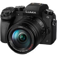 Panasonic Lumix DMC-G7 4K Wi-Fi Digital Camera &amp; 14-42mm (Black) with 45-150mm Lens + 64GB Card + Case + Flash... N4