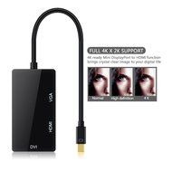 OMorc 3-in-1 Mini DisplayPort (Thunderbolt) to DVI VGA HDMI TV Adapter Cable for Apple iMac and MacBook Surface... N3