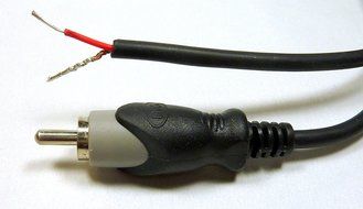 Philmore 6-ft RCA Male Shielded Cable To Bare Wire For Speakers &amp; Subwoofer