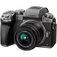Panasonic Lumix DMC-G7 4K Wi-Fi Digital Camera &amp; 14-42mm (Black) with 45-150mm Lens + 64GB Card + Case + Flash... N6