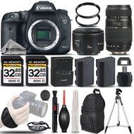 Canon EOS 7D Mark II Digital SLR Camera Body + Canon 50mm 1.8 II Lens + Tamron 70-300mm Lens+ Backup Battery +...